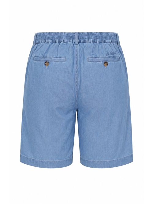 Bermuda Ischia in cotone chambray chiaro Mc2 Saint Barth | ISC000100335L